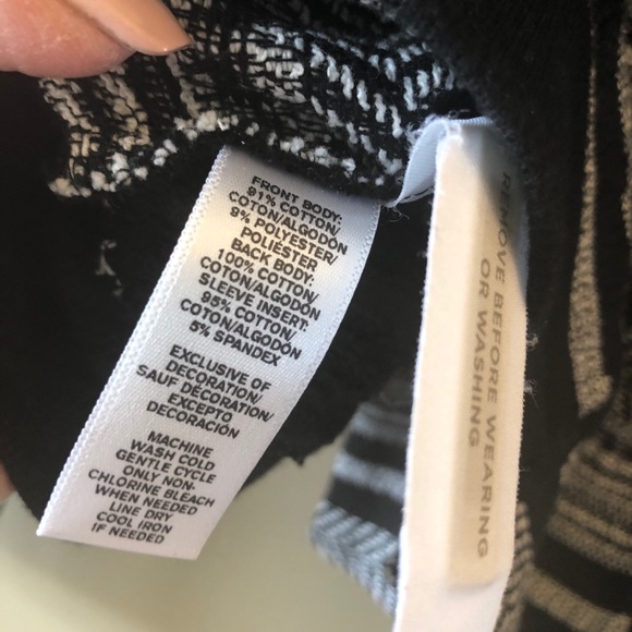 Lou & grey marled striped Moto jacket sweatshirt - Picture 5 of 6